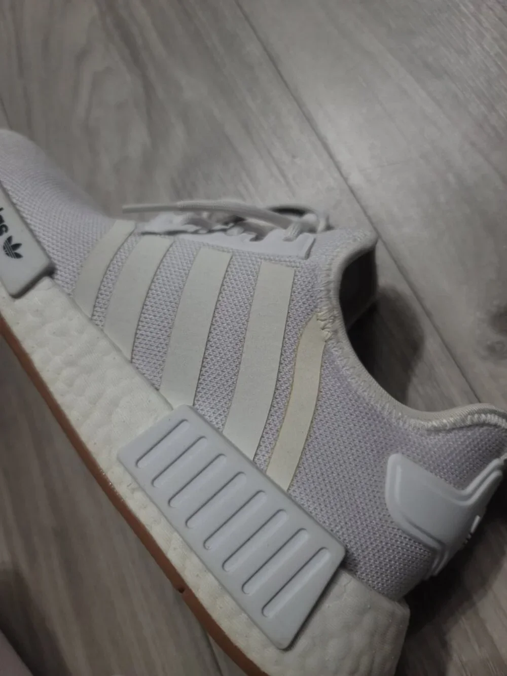Adidas NMD triple white mens size 8 - Picture 3 of 5